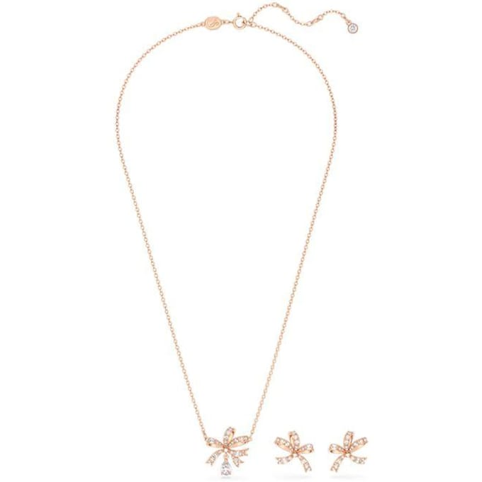 Swarovski Hyperbola Tendance Mode Collier Nœud Collier Femme 5661680 Box (Random Color) white