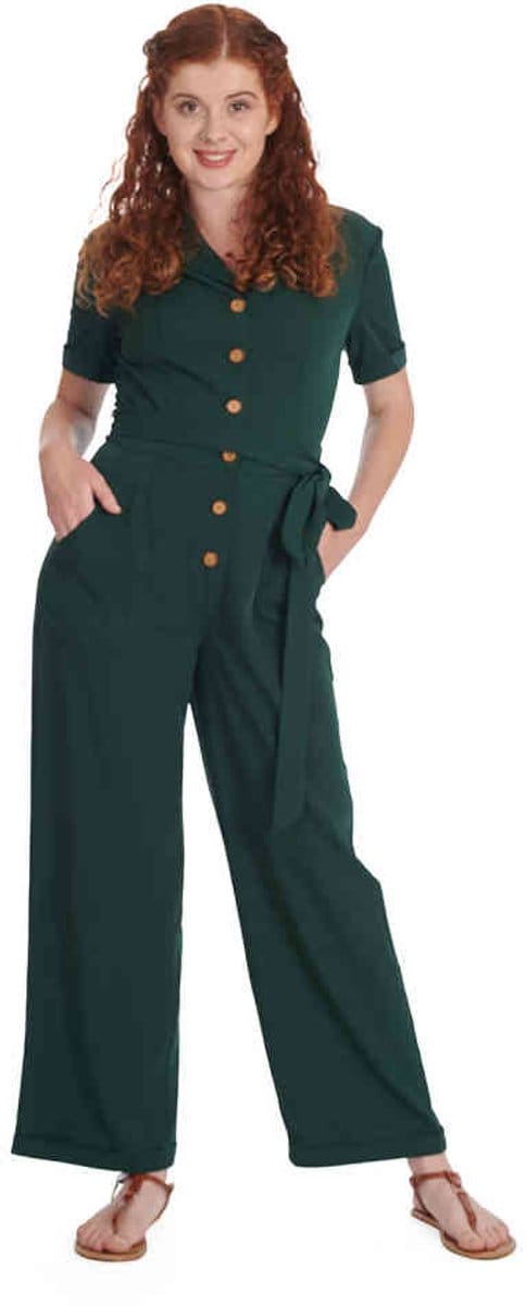 Banned - Pleased As Punch Jumpsuit - 2XL - Groen