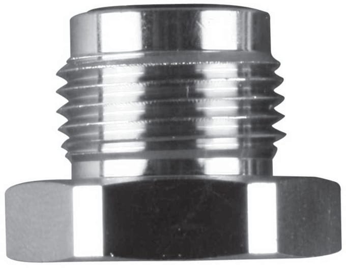 Oms Blind-plug With Din 230 Bar O-ring Zilver