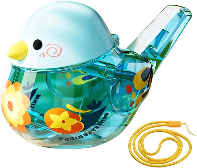 Vogelfluitje Voor Kinderen - Sensorisch Speelgoed - Spraakontwikkeling Bevorderen - Interactief Geluid - 12 x 65 cm - Blauw