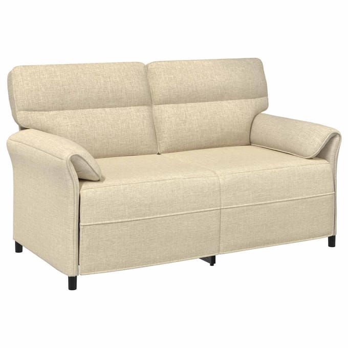vidaXL - Bank - 100% - polyester - metalen - frame - MDF, - Multiplex