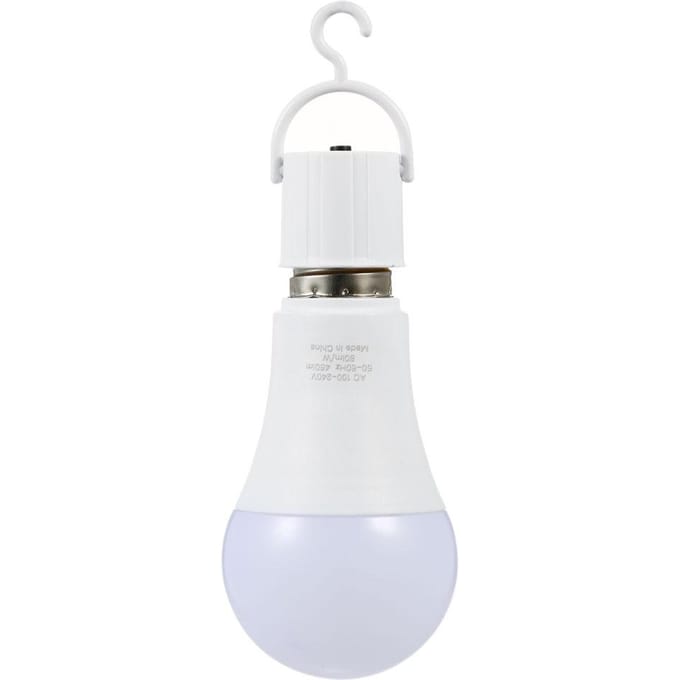 Pack de 2 ampoules LED d'urgence rechargeables multifonctions 6W, équivalent 60W, luminosité 6000K
