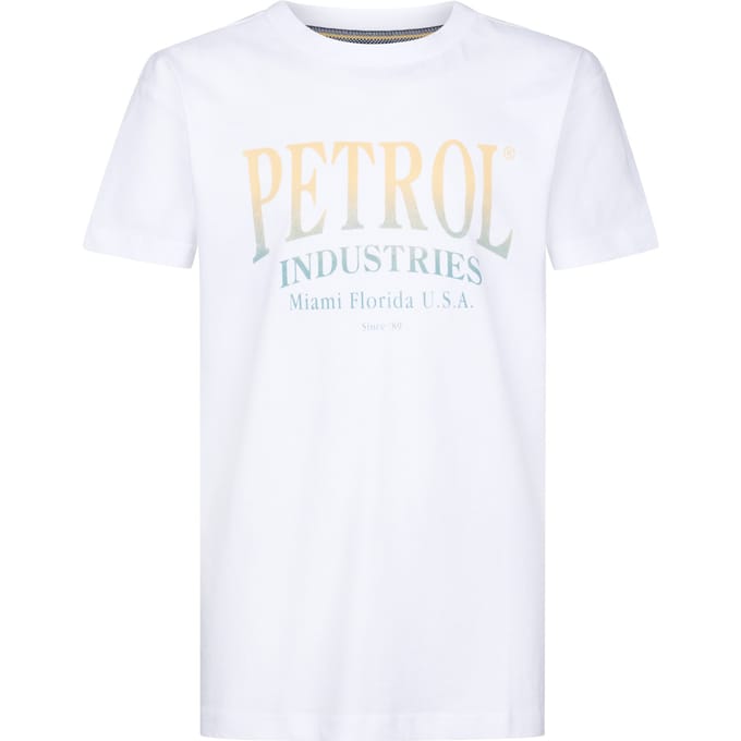 Petrol Industries - Jongens Artwork T-shirt Northbay - Wit