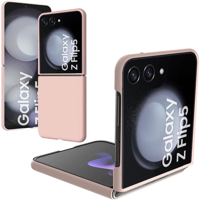Hoesje geschikt voor Samsung Galaxy Z Flip 5 - Liquid Back Case Cover Rose