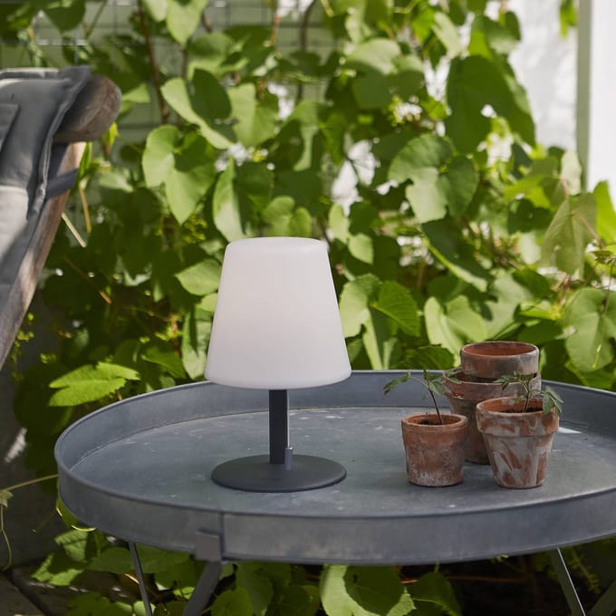 STAR TRADING LED tafellamp Gardenlight Kreta met accu 26,5cm