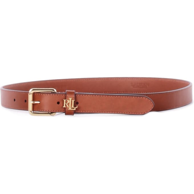 Ralph Lauren vrouw riem 412968763 002 lgo kpper 25 riem mager tan