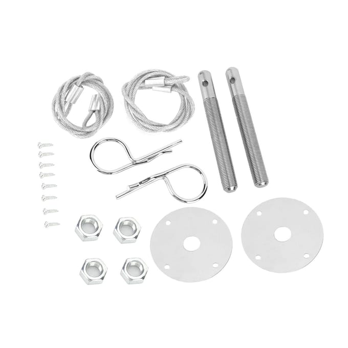 Motorkap Pinplaat Motorkap Vergrendelingsclip Kit Auto Gemodificeerd Accessoire white