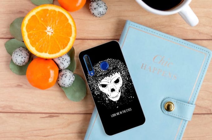 Silicone Back Case Honor 20 Lite Skull Hair