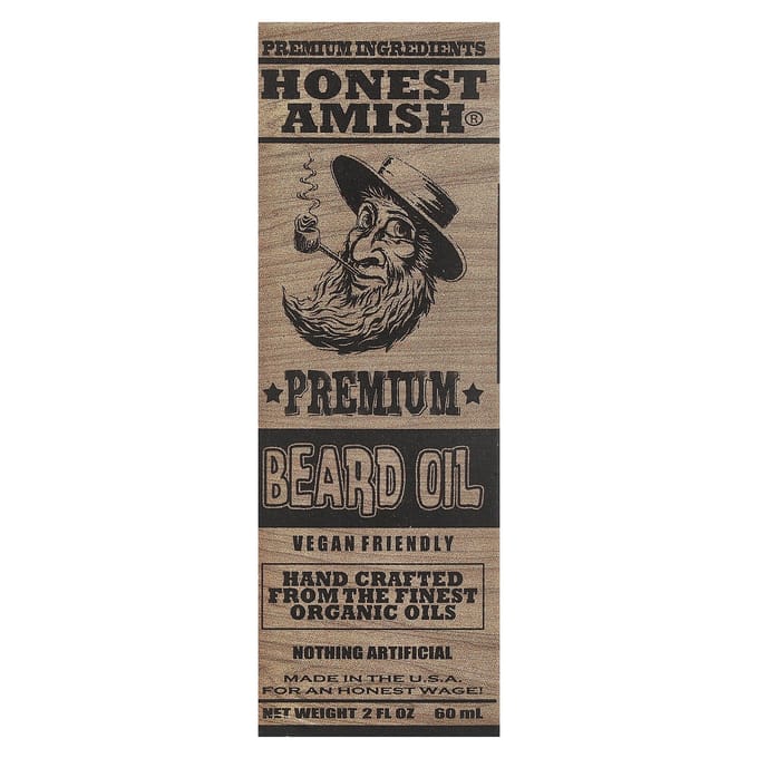 Honest Amish Premium Baard olie/ Beard oil 60 ML