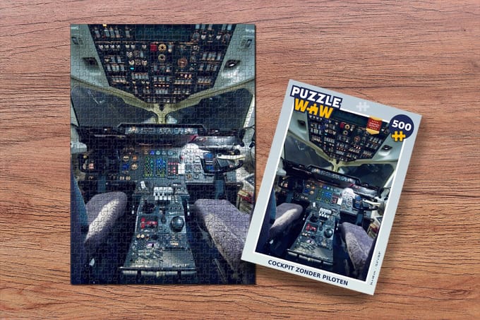 Puzzel Cockpit zonder piloten - Legpuzzel - Puzzel 500 stukjes
