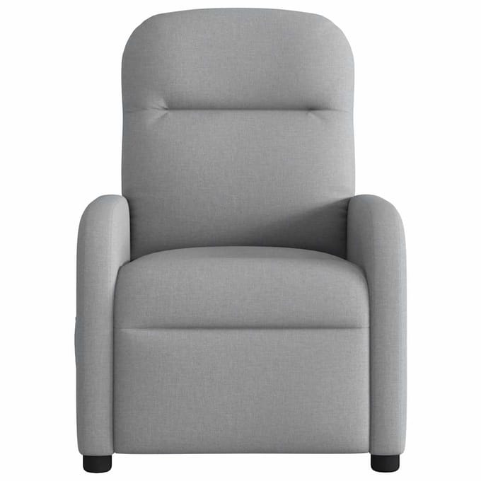Vidaxl Klapbare Massagestoel, Lichtgrijs, Bekleed met Stof