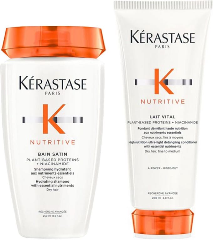 Kérastase Nutritive Bain Satin 250ml + Lait Vital 200ml