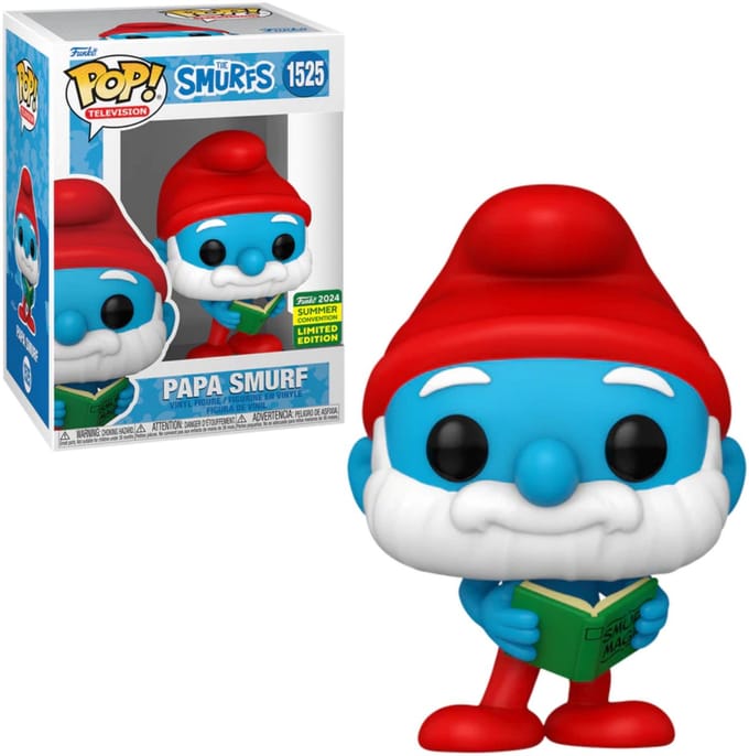 Funko POP! PAPA SMURF 1525 THE SMURFS SDCC 2024 Exclusive