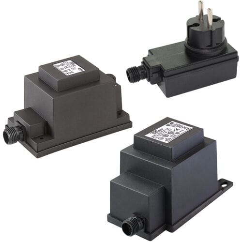 Garden Lights -12V/24W Transformator - 105 x 77 x 47 mm - Zwart