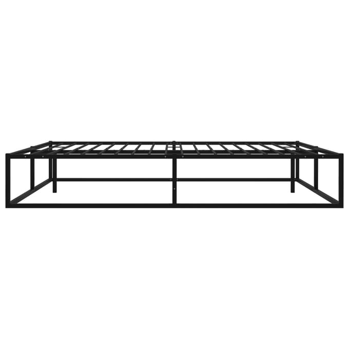 vidaXL - Bedframe - metaal - zwart - 180x200 - cm