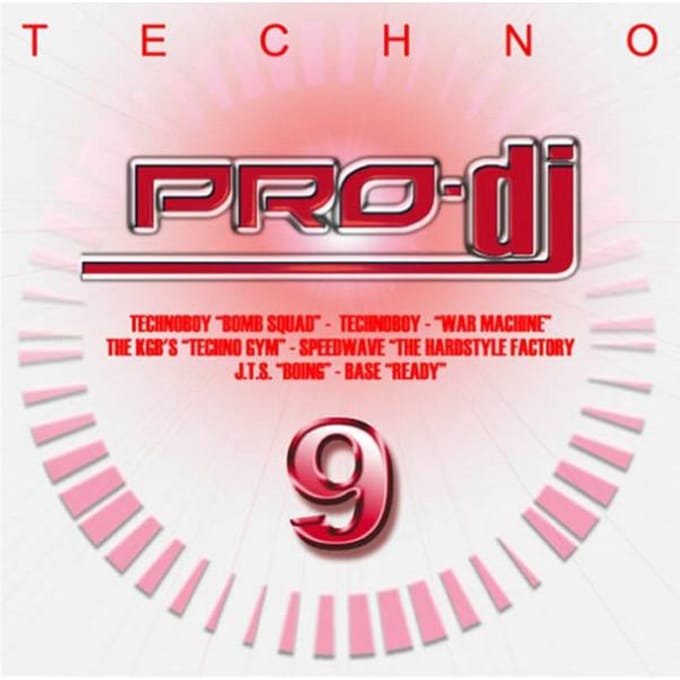 CD VARIOUS - Pro DJ Techno 9 CD123 Pro DJ 2003 Italië Dance & Electronica Gebruikt pink