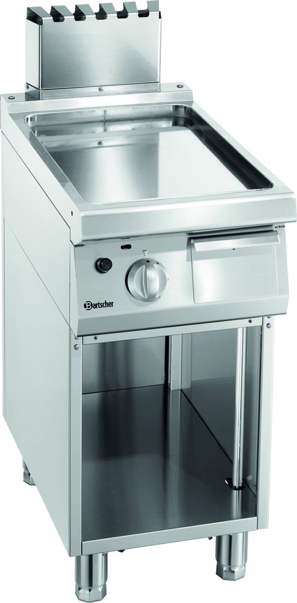 Grillplaat | Gas | 70cm diep | 40cm breed | glad | Bartscher | 2855061
