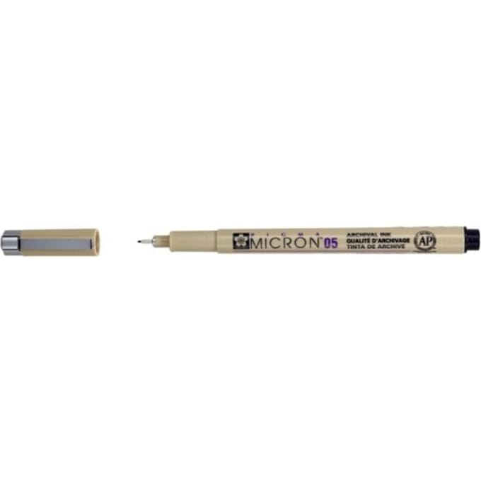 Fineliner sakura pigma micron 05 0.45mm zwart