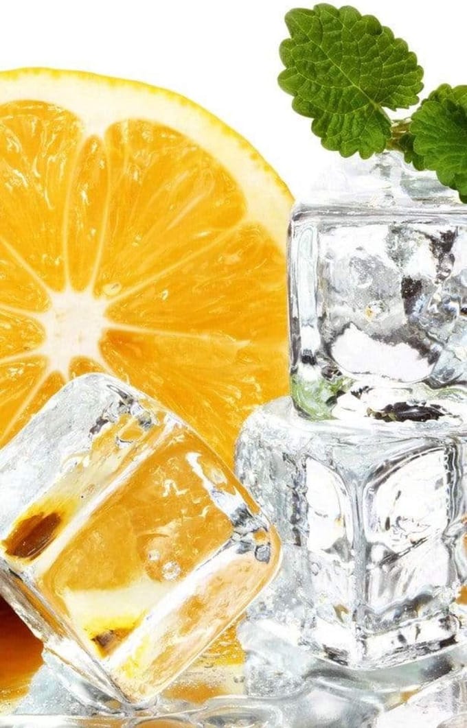 Fotobehang - Lemon and Ice 150x250cm - Vliesbehang