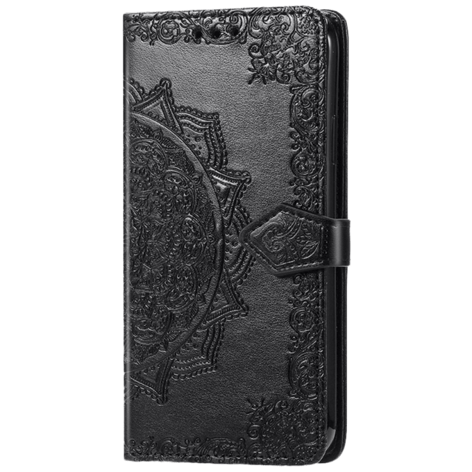 Comfycase Samsung Galaxy A32 5G Mandala Booklet Telefoonhoesje  Zwart