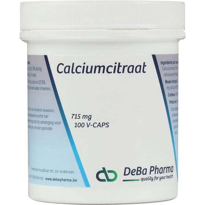 Deba Pharma Calcium-Citraat 715mg 100 Capsules