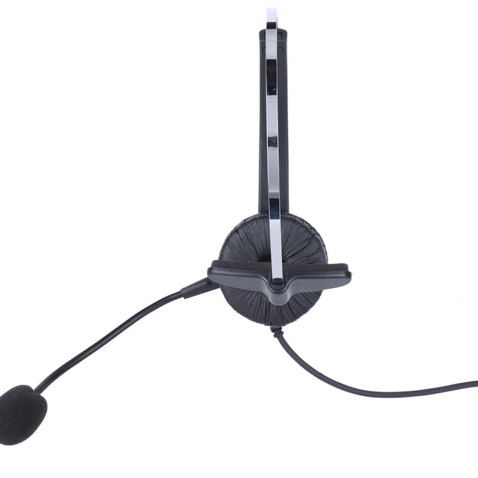 VH500-RJ9 Telefoon Headset Verstelbare Hoofdtelefoon met Ruisonderdrukkende Microfoon
