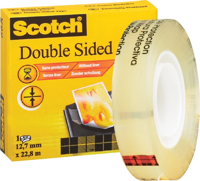 Plakband Scotch 665 12mmx22.8m dubbelzijdig | 12 stuks