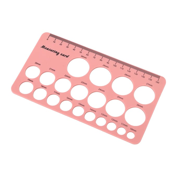 Règle de mesure des mamelons pour mères, outil de mesure flexible en silicone avec ruban souple de 1,5 m white