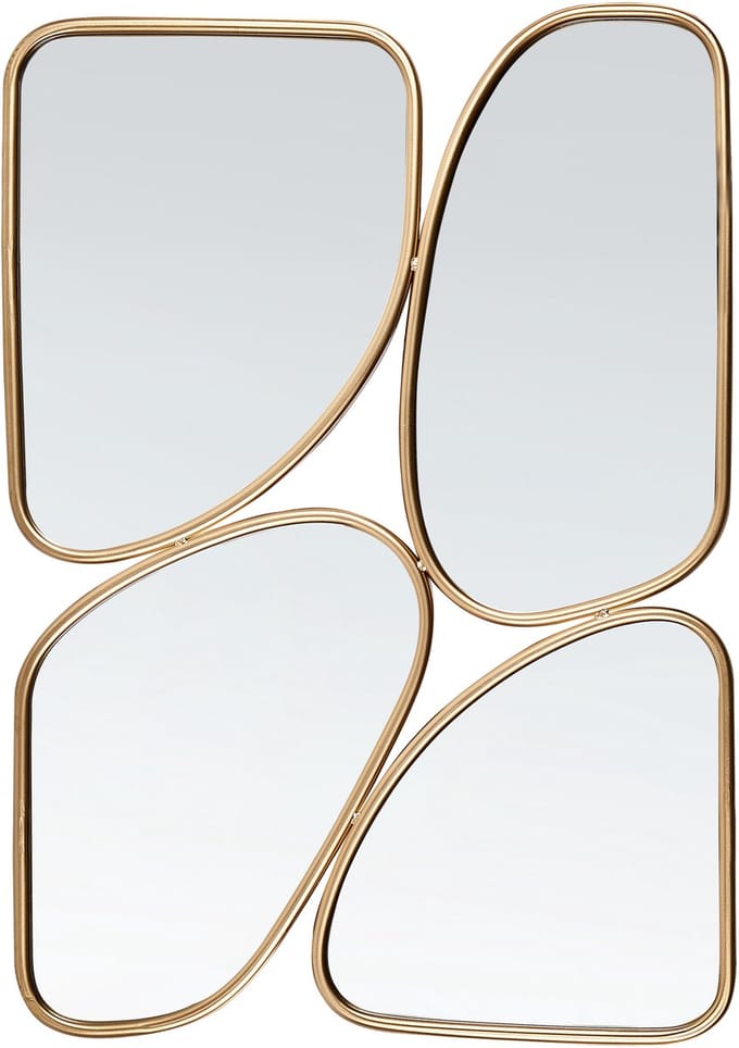 DIANCEY - Wandspiegel - Goud - 70 x 100 cm - Metaal