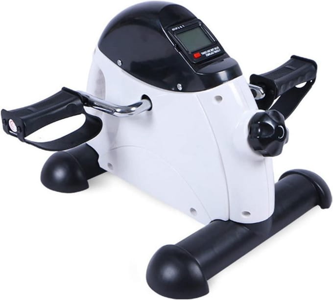 Pedaal Trainer - Mini Hometrainer - Cardio Training - Verstelbare Weerstand - 40x39x29 cm - Wit