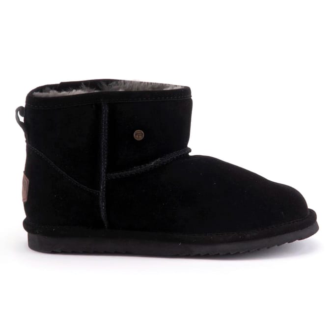 Warmbat - Maat 38 - Wallaby Women Suede Boot Dames Laarzen - Zwart