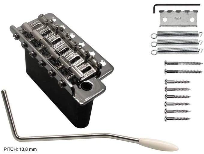 Wilkinson WVCS/C Tremolo met Solid Stalen Blok en Chrome Afwerking