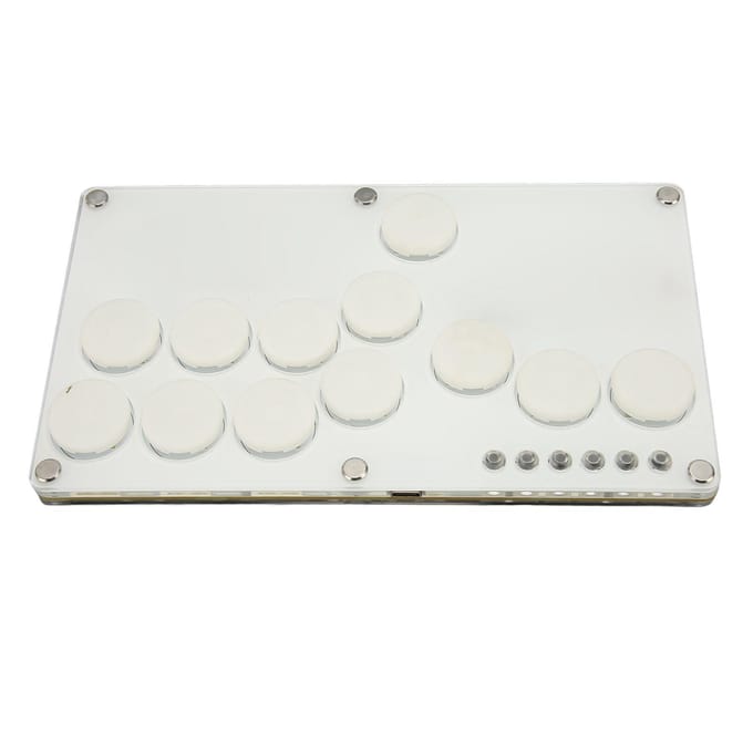 Fighting Stick Controller Hot Swap Mechanische Schakelaar Mini Arcade Stick Controller Box voor PS3 voor white