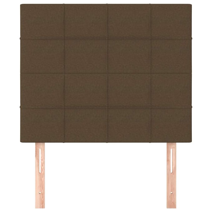 vidaXL - Hoofdbord - donkerbruin - 80x5x118/128 - cm - stof