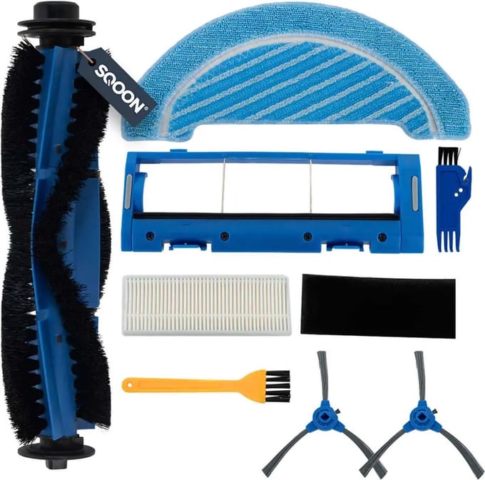 SQOON® Onderhoudsset Geschikt voor Cecotec Conga 1090 Serie – 9-delig