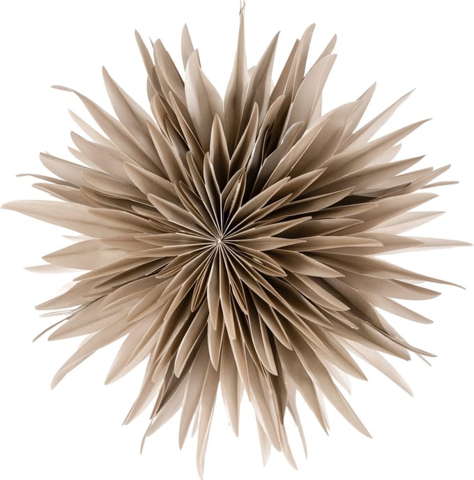 Kerstster Snow Taupe met Verlichting – 44 cm – HomeBound