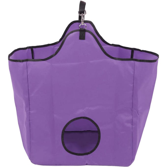 Paarden Slow Feed Hooi Netten Multifunctioneel 600D Oxford Doek Waterdichte Coating Grote Capaciteit Draagbaar paars