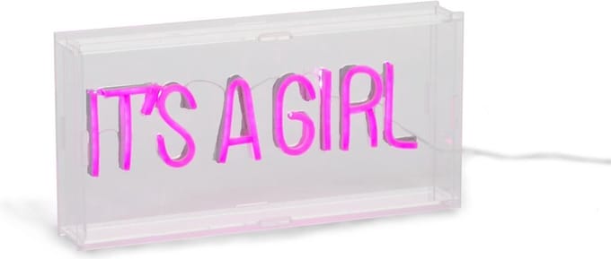 Neon Verlichting - It's A Girl - Roze