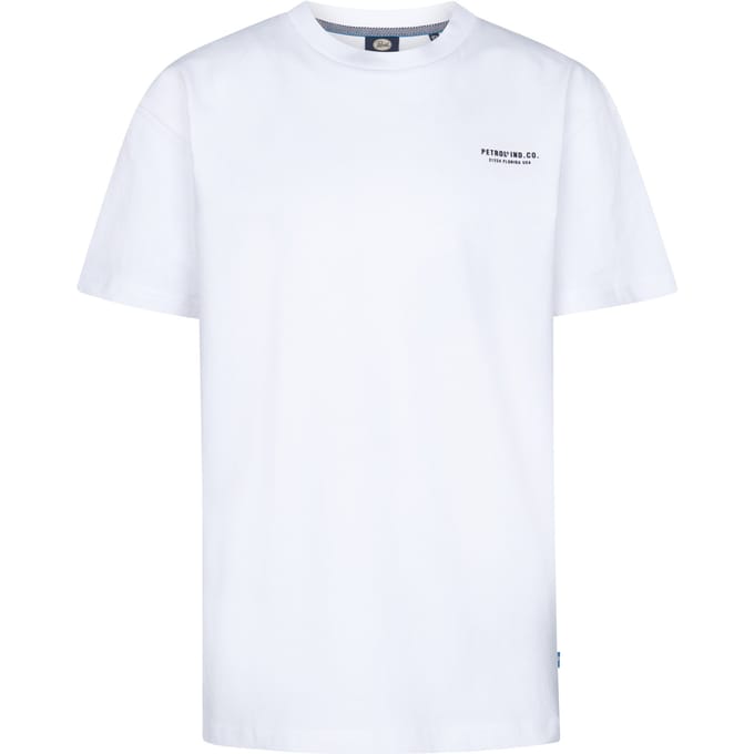 Petrol Industries - Jongens Backprint T-shirt Nautical - Wit