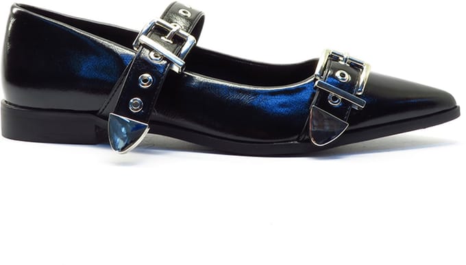 Poelman Black bandschoen C24W1501PSH1 black Zwart