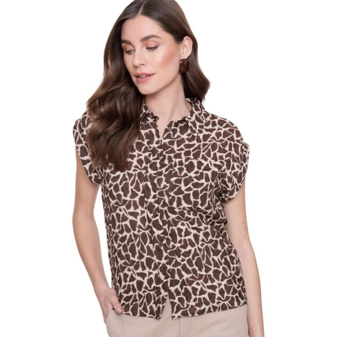 Geisha blouse print 63242-20 maat S