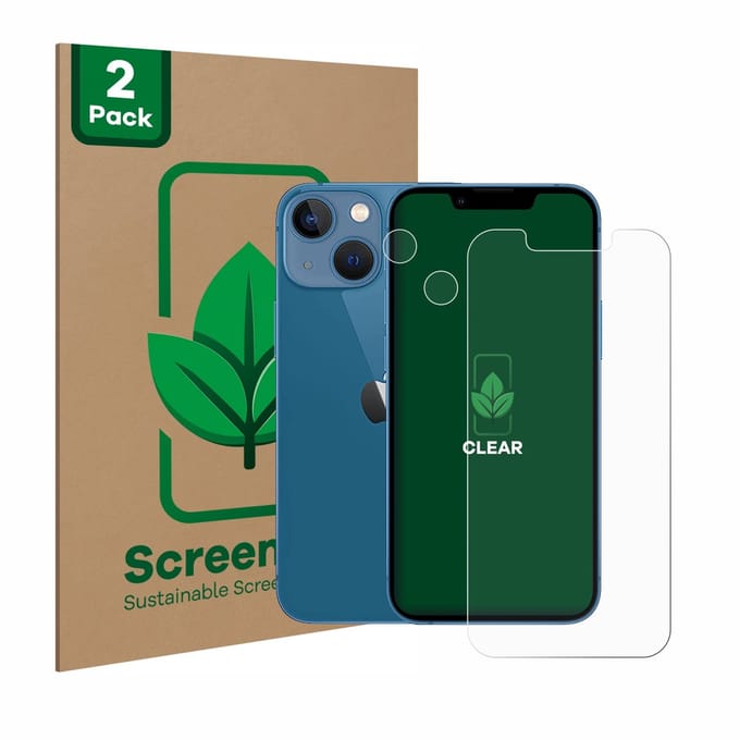 2 Stuks Screenprotector voor Apple iPhone 13 mini (Voor+Camera) - Hoogwaardige Beschermfolie transparant
