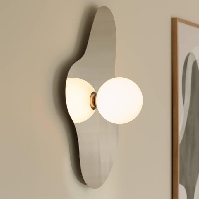 Globen Lighting wandlamp ILLUSION, chroom, glas, 60 cm