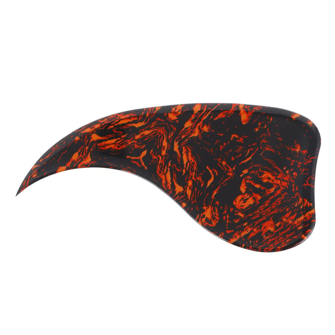 Pickguard de guitare auto-adhésif en PVC décoratif en forme de virgule pour black