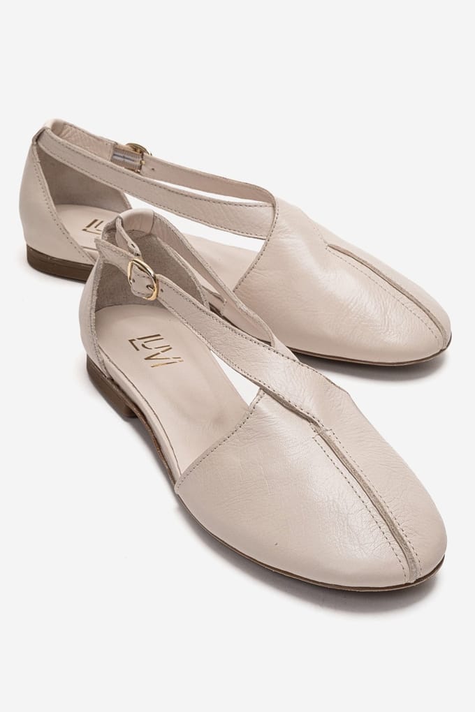 Fable Leren Ballerina met Zijuitsnijding