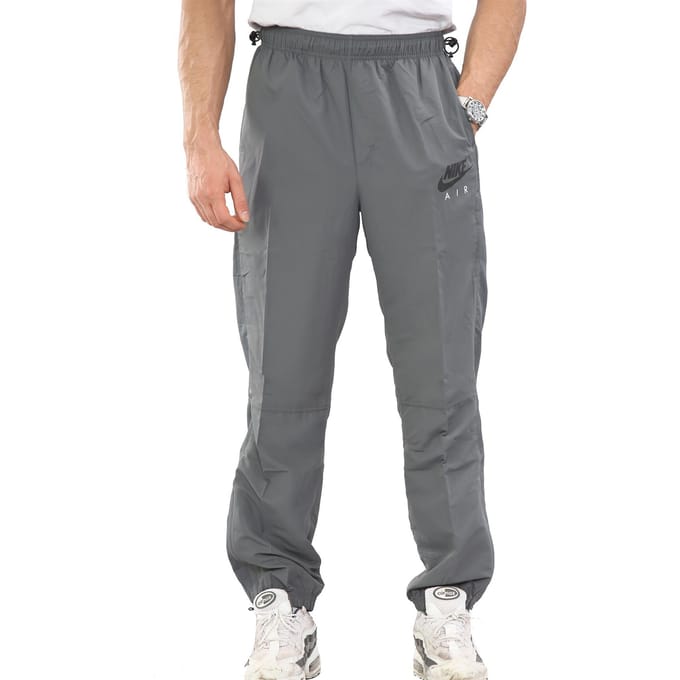 Nike Air heren lichtgewicht geweven trainingsbroek grijs