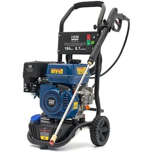 HBM Benzine Hogedrukreiniger 186 bar 8,7L/min 196cc