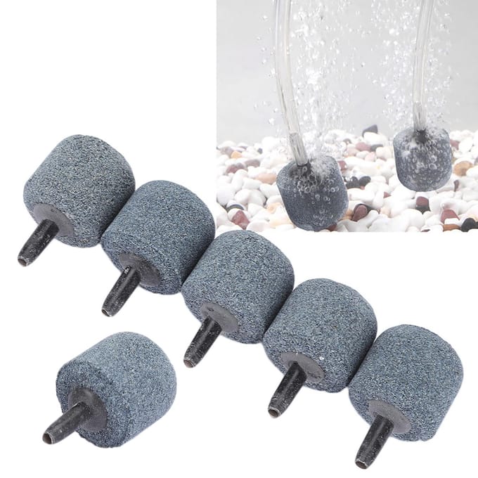 30PCS Grès Noir Aquarium Pompe à Oxygène Aération Pierre à Air Aquarium Pierres à Bulles Accessoire gray