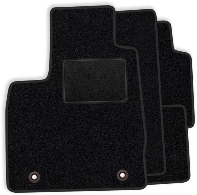 Complete set velours vloermatten passend voor Opel Corsa-e 2019- - zwarte afwerking