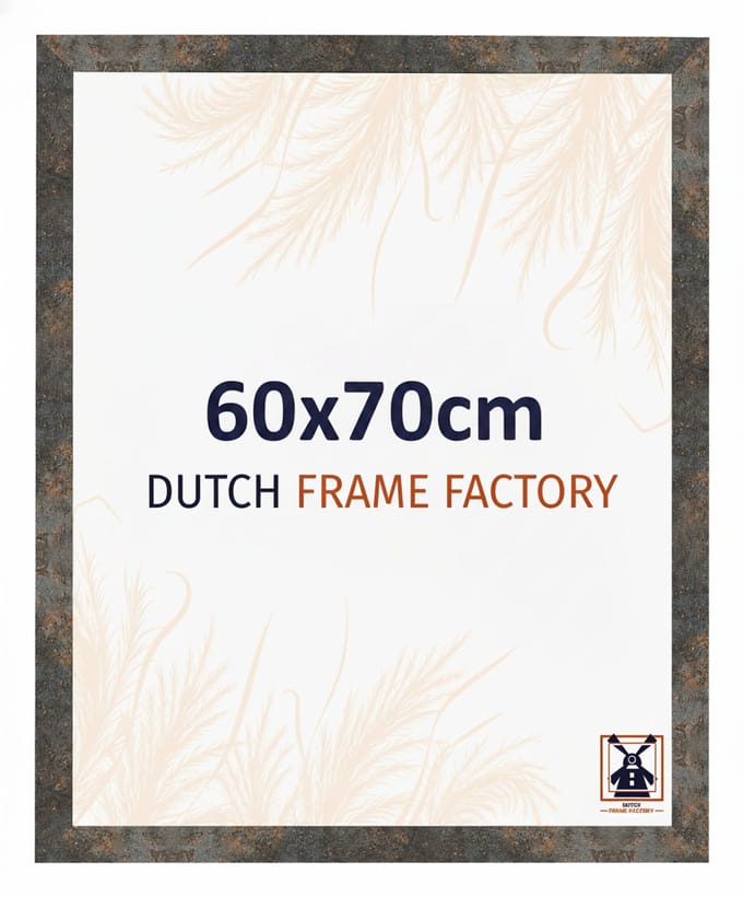 Fotolijst 60x70 cm - MDF - Geoxideerd Metaal - Benno